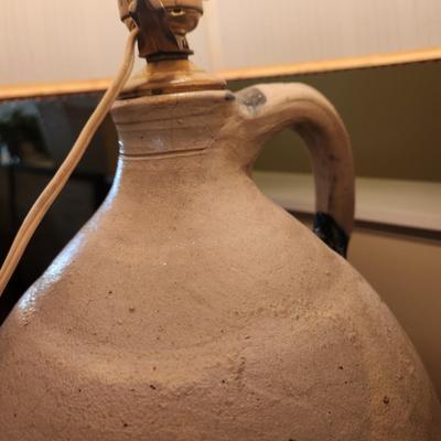 Stoneware Crock Jug Lamp