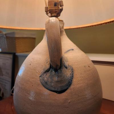 Stoneware Crock Jug Lamp
