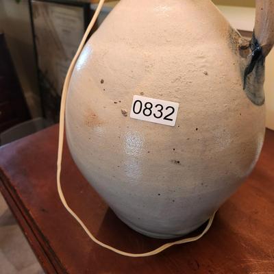 Stoneware Crock Jug Lamp