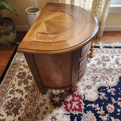 3 Drawer Bowfront End Table 28x18x26H