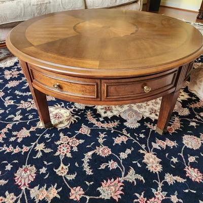4 Drawer Round Coffee Table 40" x20"