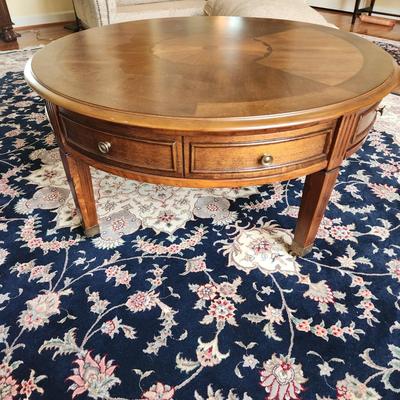 4 Drawer Round Coffee Table 40" x20"