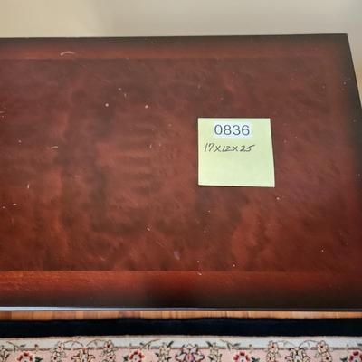 2 Drawer Side Table w Casters 17x12x25