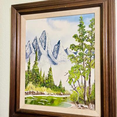 Corner Art and Easel w/ tree