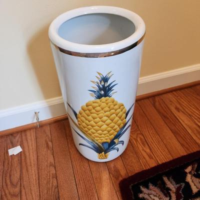Double Pineapple Ceramic Umbrella Holder Stand