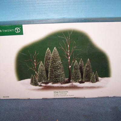 LOT 50 GREAT COLLECTABLE DEPT 56 VILLAGE LANDSCAPE TREES