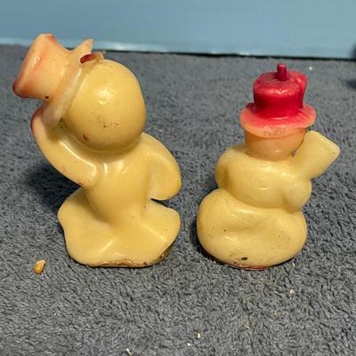 LOT 58 GREAT VINTAGE CHRISTMAS SNOWMAN CANDLES MOSTLY GURLEY