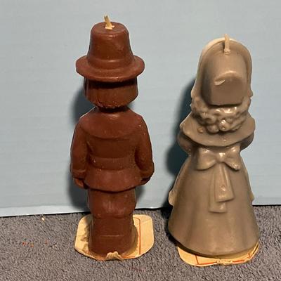 LOT 59 GREAT VINTAGE THANKSGIVING & GOLD CHRISTMAS CANDLES