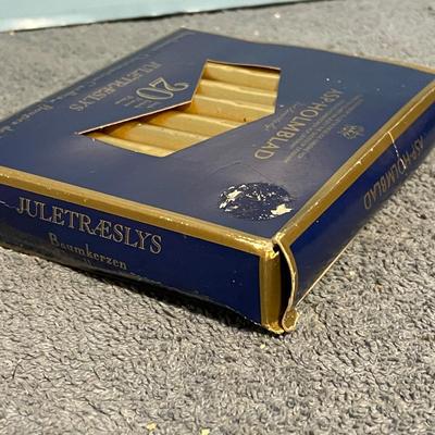 LOT 59 GREAT VINTAGE THANKSGIVING & GOLD CHRISTMAS CANDLES