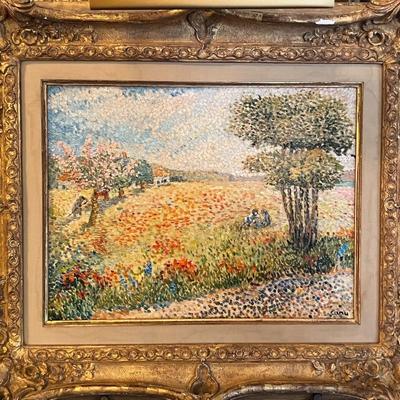 Printemps en Touraine (Yvonne Canu, 1921-2008)- oil on canvas- Signed by Artist (est value $3,000-$5,000)