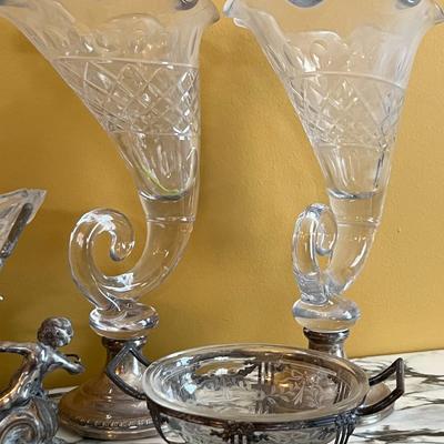 Silver and Cut Glass Décor Lot