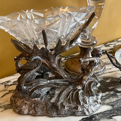 Silver and Cut Glass Décor Lot