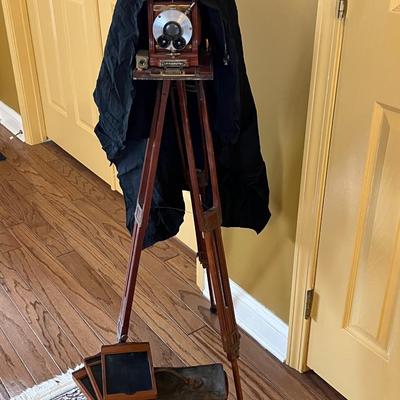 Antique Century Plate Camera w/ Stand and Accessories
