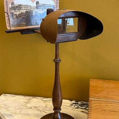 Antique Stereoscope w/ Stereoscope Cards