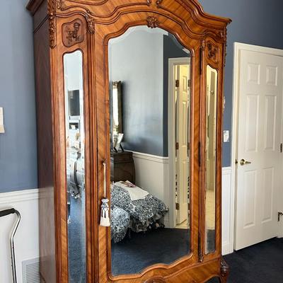 Antique French Louis XV Style Armoire/Wardrobe