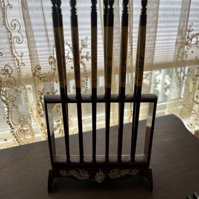 Ornate Chinese Chopsticks Lot