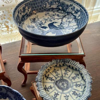 19th Century Blue & White Porcelain Lot