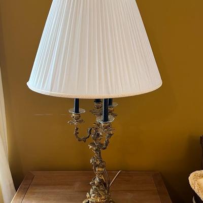 Antique 19th Century Candelabra Converted to Lamp