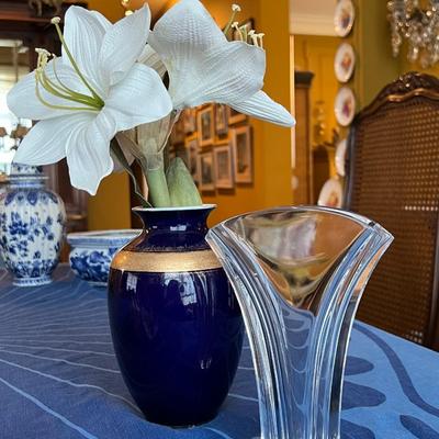 Baccarat Ginkgo Vase Lot