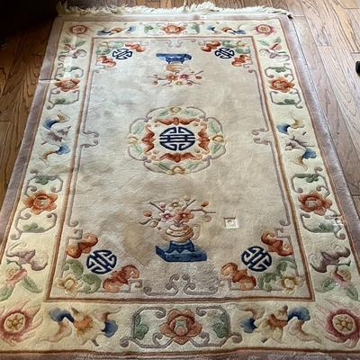 Chinese Woven Wool Rug- 4ft x 6.5ft