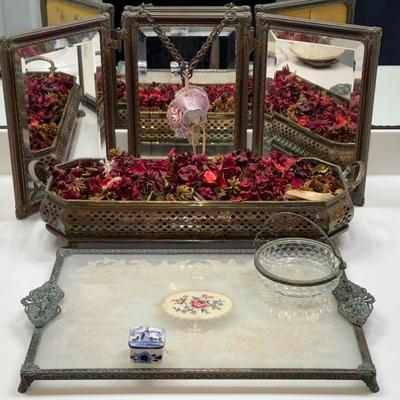 Antique Vanity Set