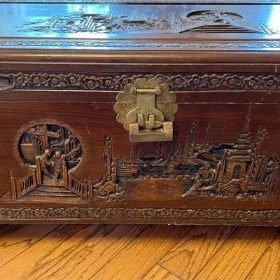 Antique Asian Camphorwood Chest