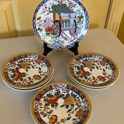 Floral Asian Plates