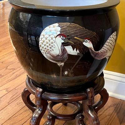 Vintage Chinoiserie Cachepot