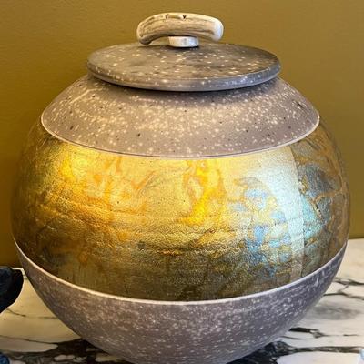 Michael Weinberg Antler Handle Raku Vessel Pottery Lot