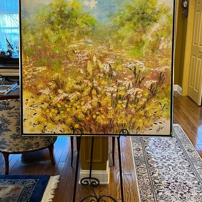 Large Floral Painting- reproduction