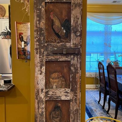 Repurposed Shutter Rooster Décor Lot