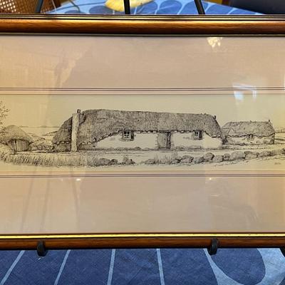 "The Old Homestead" a Skye Scene by Bill Lawrence- Pen-Ink Original from the Artist's Sketch-book