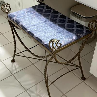 Metal Vanity Bench