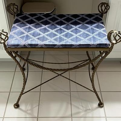 Metal Vanity Bench