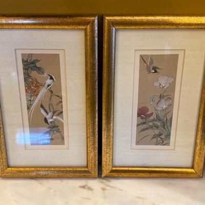 Chinese Paintings on Silk- set of 5