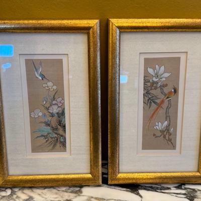 Chinese Paintings on Silk- set of 5