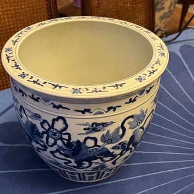 Chinese Blue and White Large Porcelain Planter