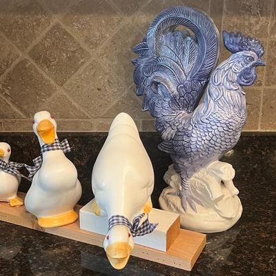 Rooster and Geese Kitchen Décor