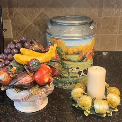 Ceramic Fruit Bowl Kitchen Décor Lot