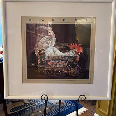 Framed Rooster Art
