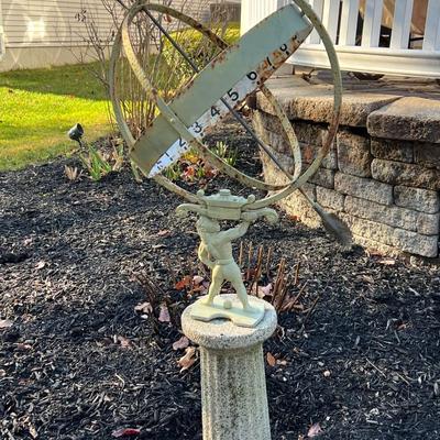 Garden Ornament with Pedestal