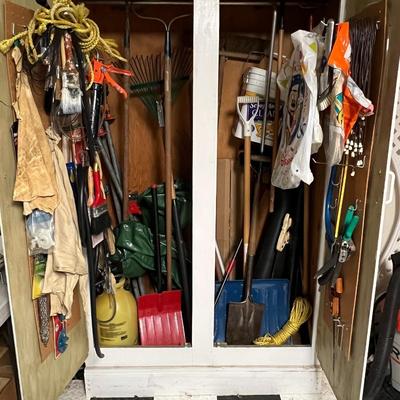 Garage Storage Cabinet and All Contents