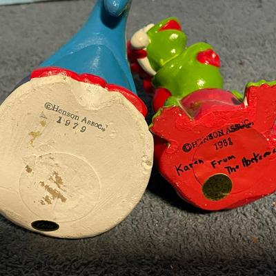 LOT 63 WONDERFUL COLLECTABLE MUPPETS ORNAMENTS--KERMIT & GONZO