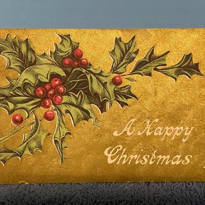 LOT 64 LOVELY VINTAGE CHRISTMAS & NEW YEARS POSTCARDS