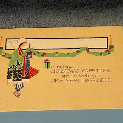LOT 64 LOVELY VINTAGE CHRISTMAS & NEW YEARS POSTCARDS