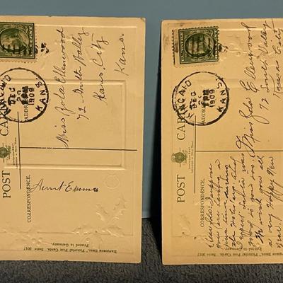 LOT 64 LOVELY VINTAGE CHRISTMAS & NEW YEARS POSTCARDS