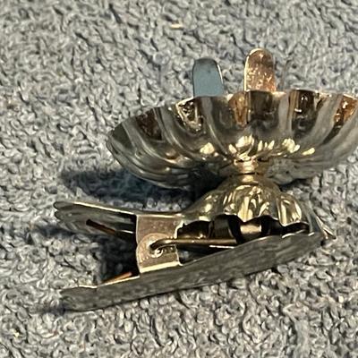 LOT 65 WONDERFUL VINTAGE TIN CHRISTMAS TREE CANDLE CLIPS