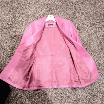 LADIES PINK LEATHER JACKET AND A LIGHT WEIGHT JACKET BY PINE CONE DESIGNS