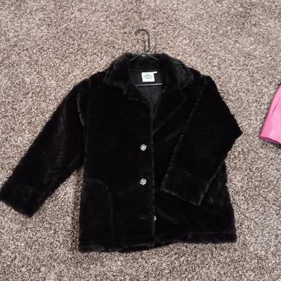LADIES PINK LEATHER JACKET AND A LIGHT WEIGHT JACKET BY PINE CONE DESIGNS