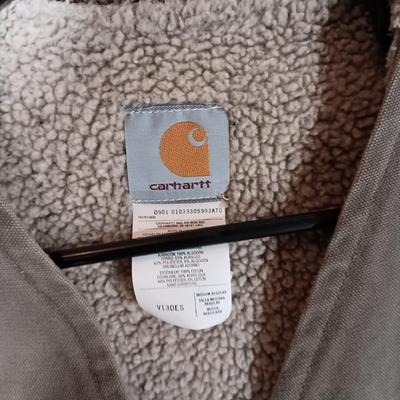 MEN'S CARHARTT SHEEPSKIN LINED VEST AND GORE-TEX PANTS